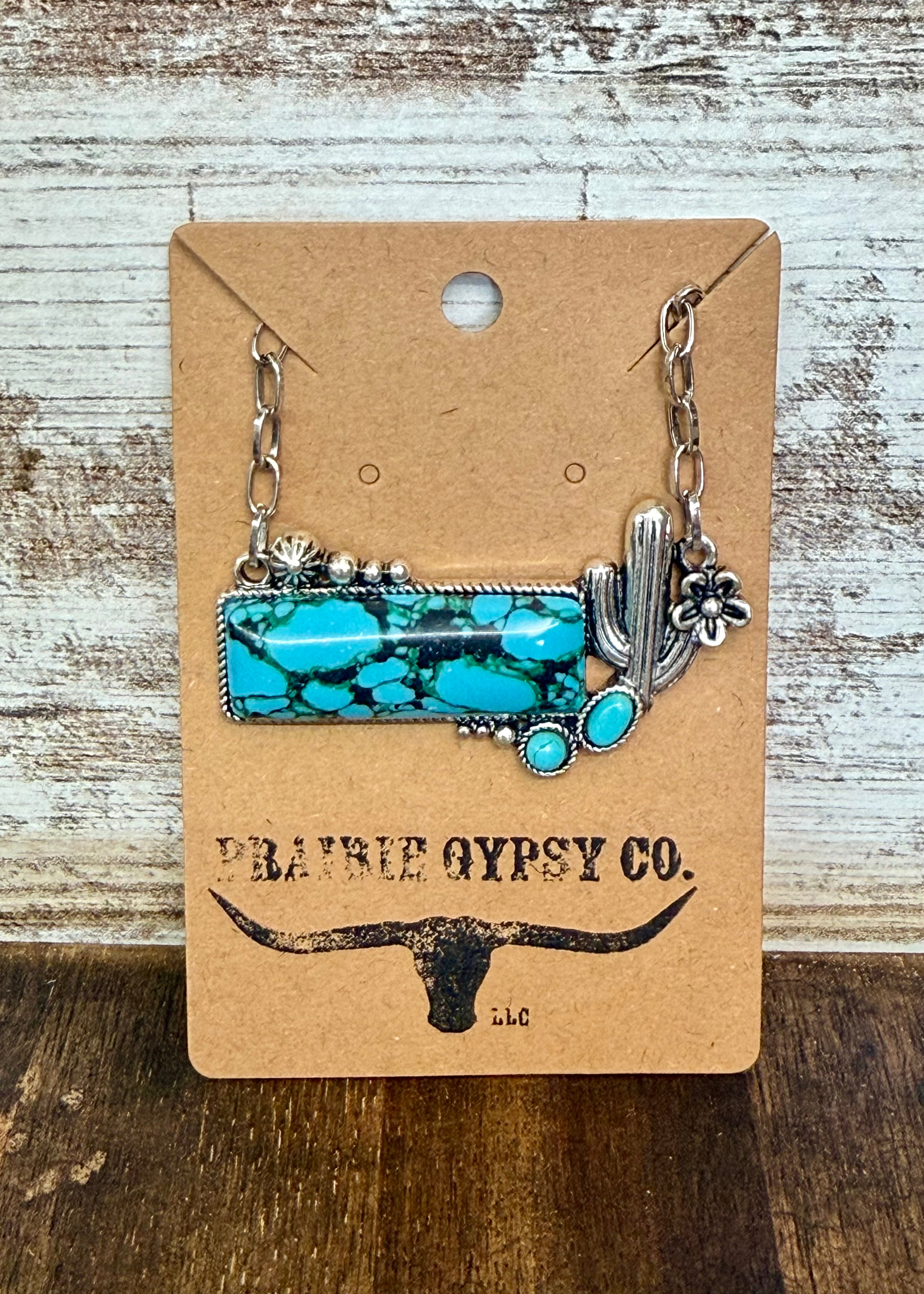 Turquoise Cactus Necklace