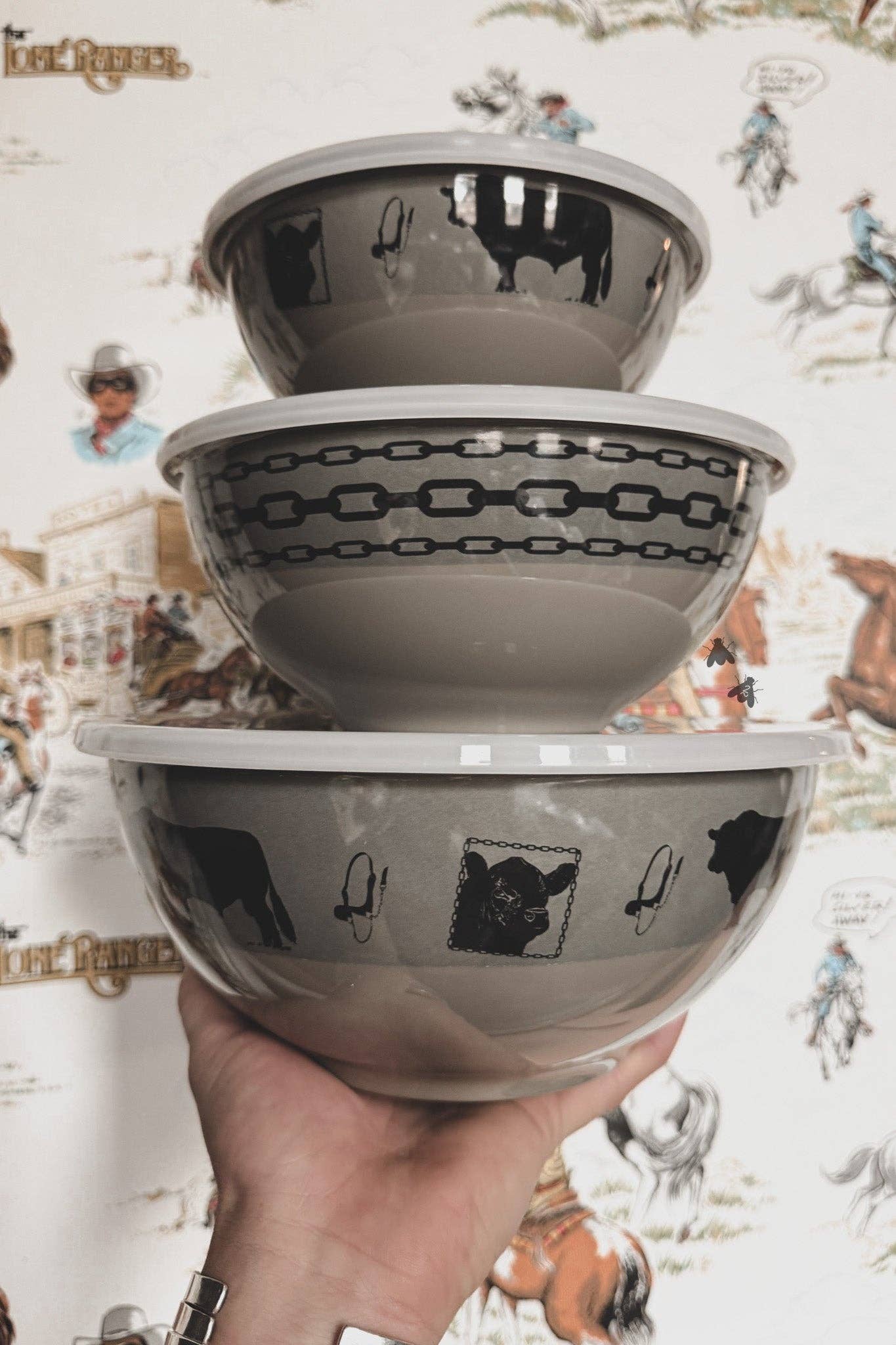 3 piece bowl set- angus