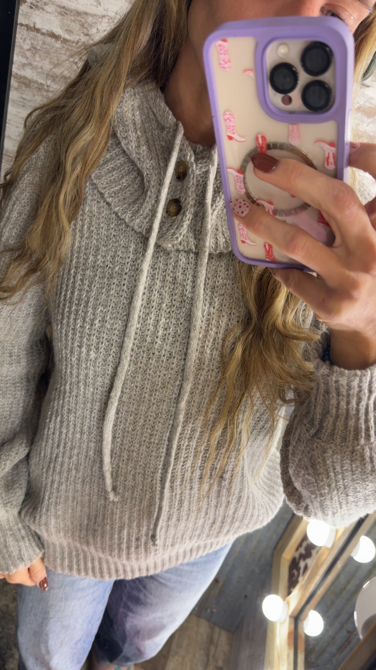 Oversized Hoodie Sweater Top