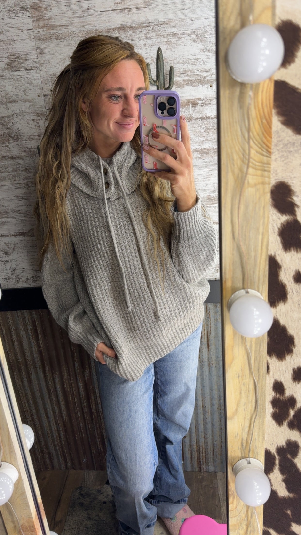 Oversized Hoodie Sweater Top