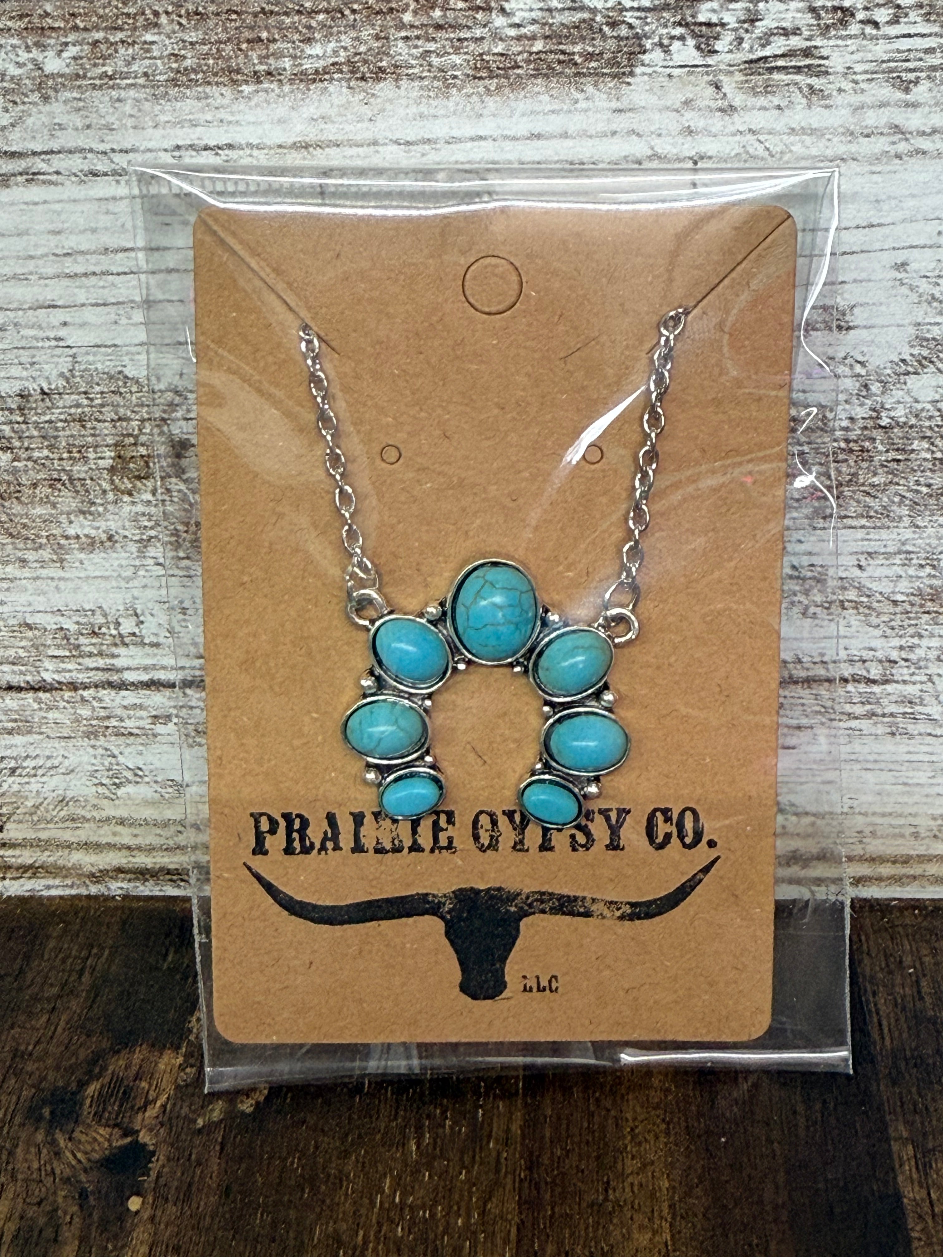 Turquoise Cluster Necklace