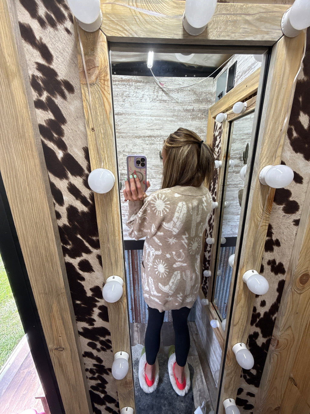 Oversized Western Cardigan