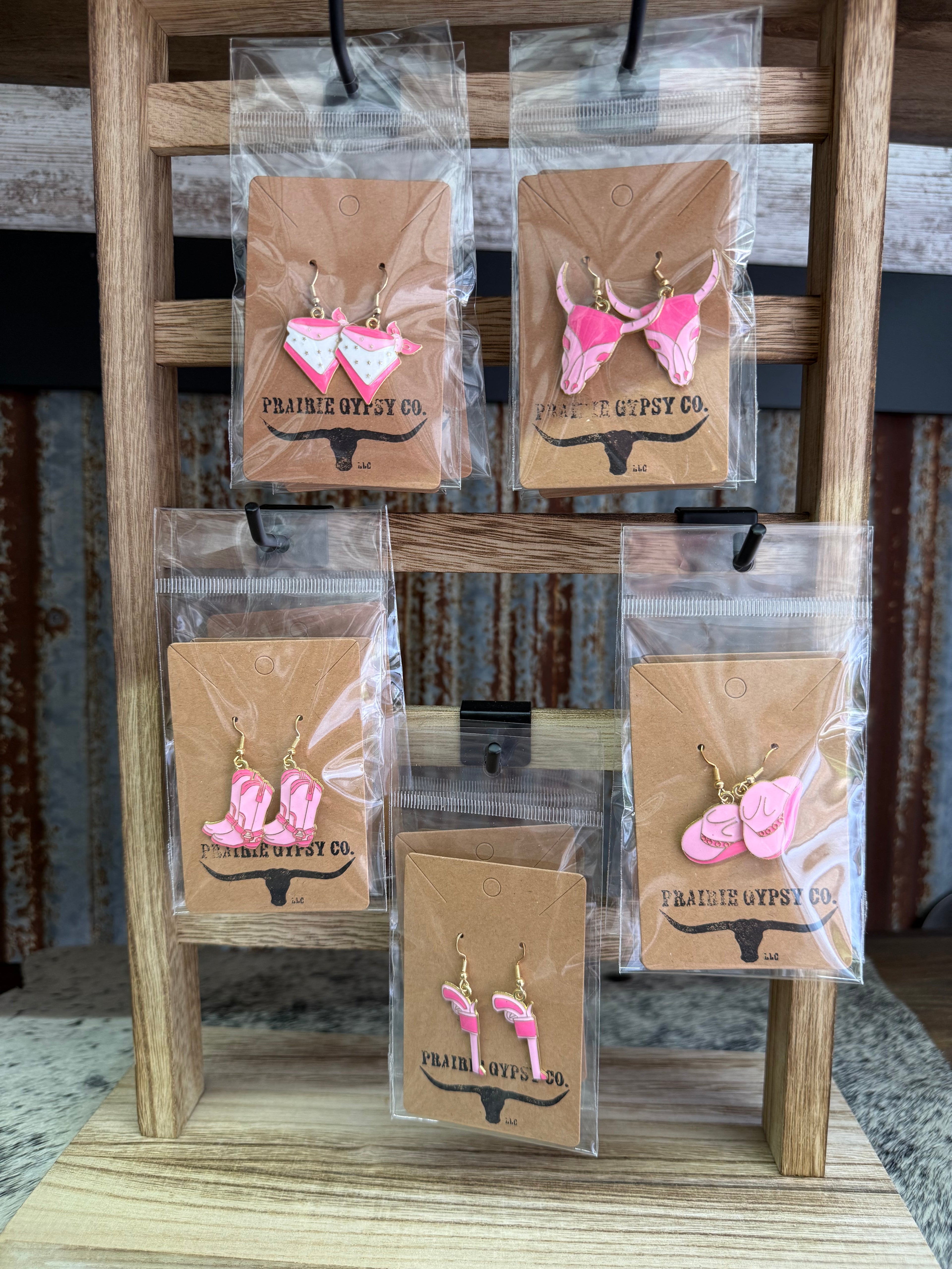 Enamel Cowgirl Earrings