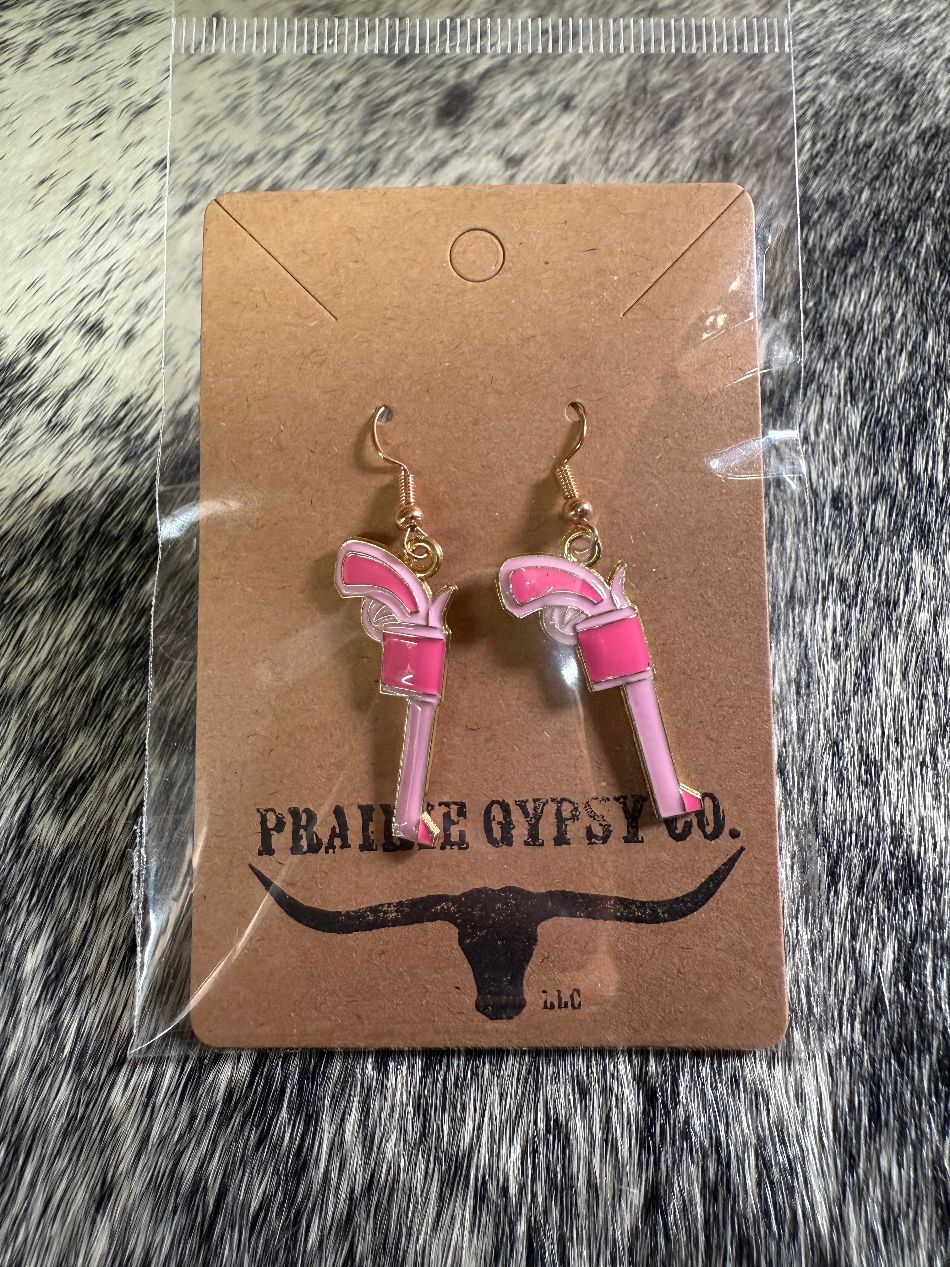 Enamel Cowgirl Earrings