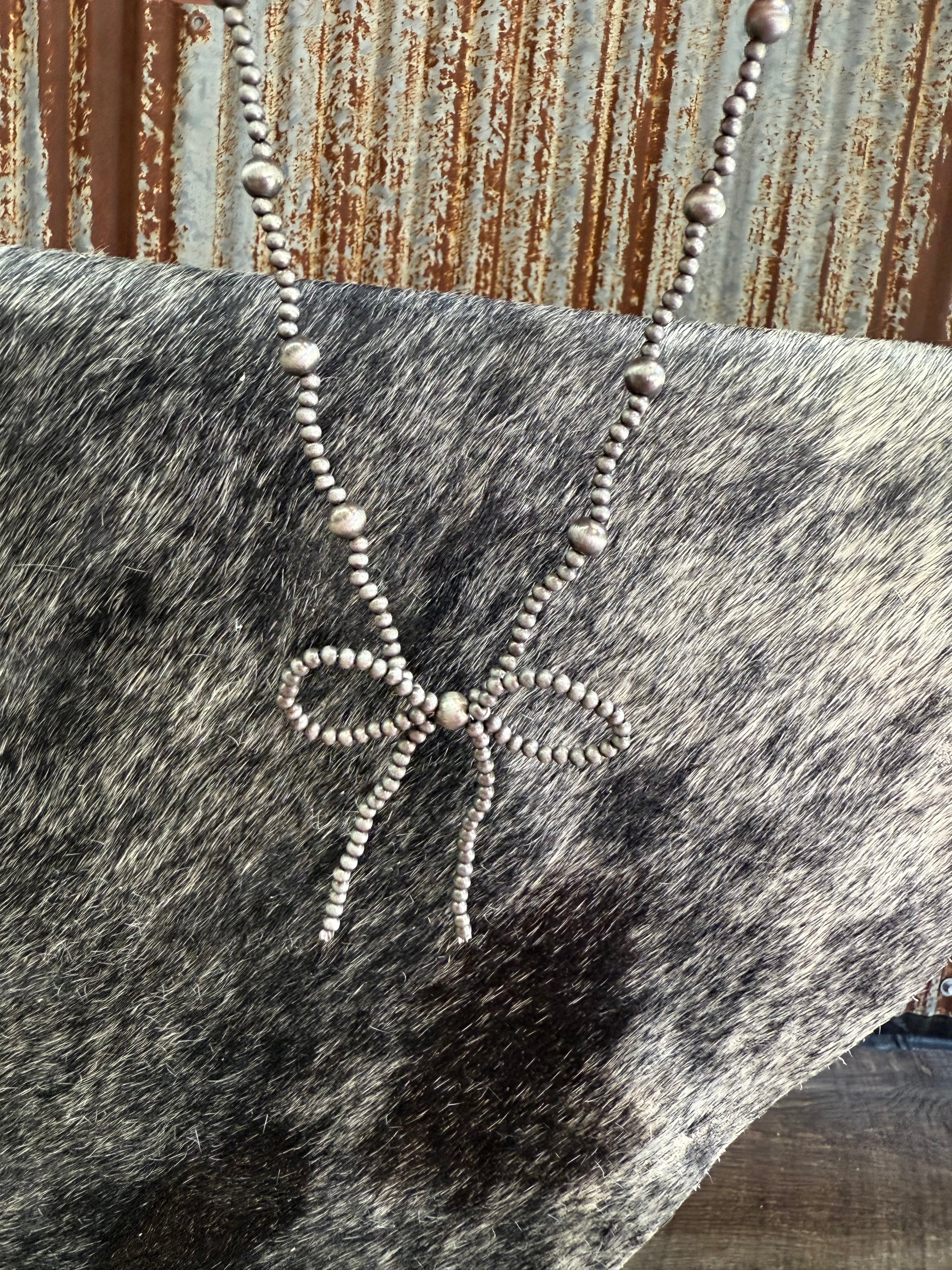 Navajo Pearl Bow Necklace