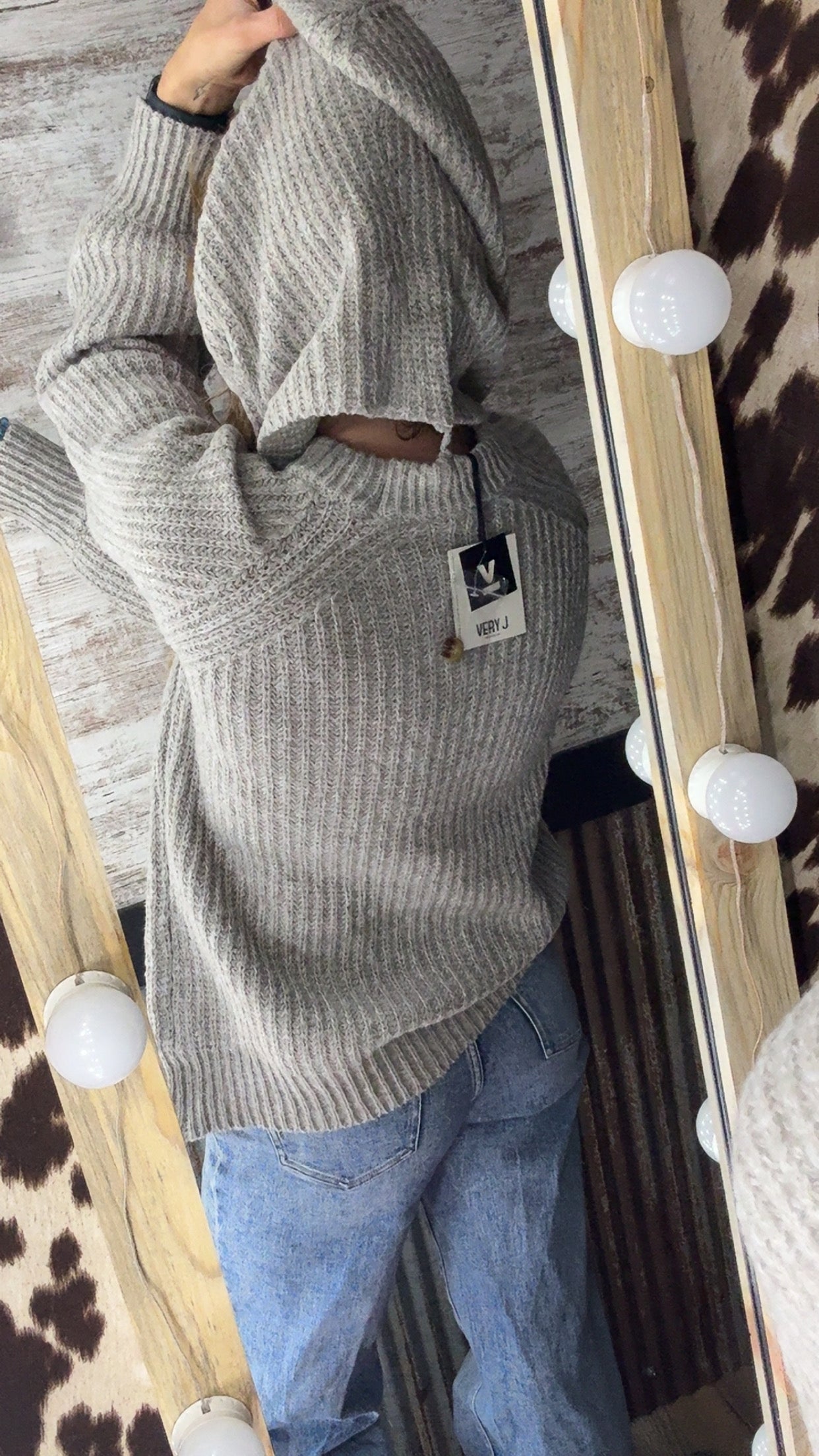 Oversized Hoodie Sweater Top
