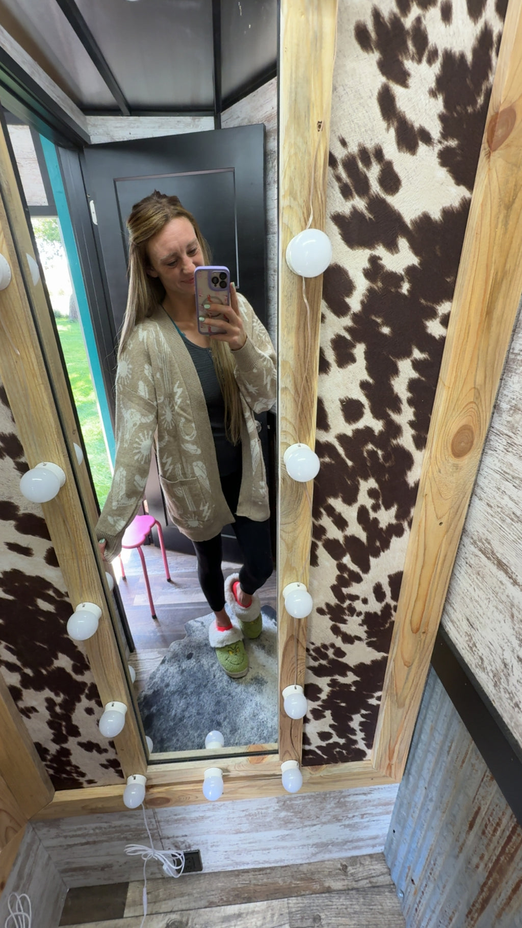 Oversized Western Cardigan