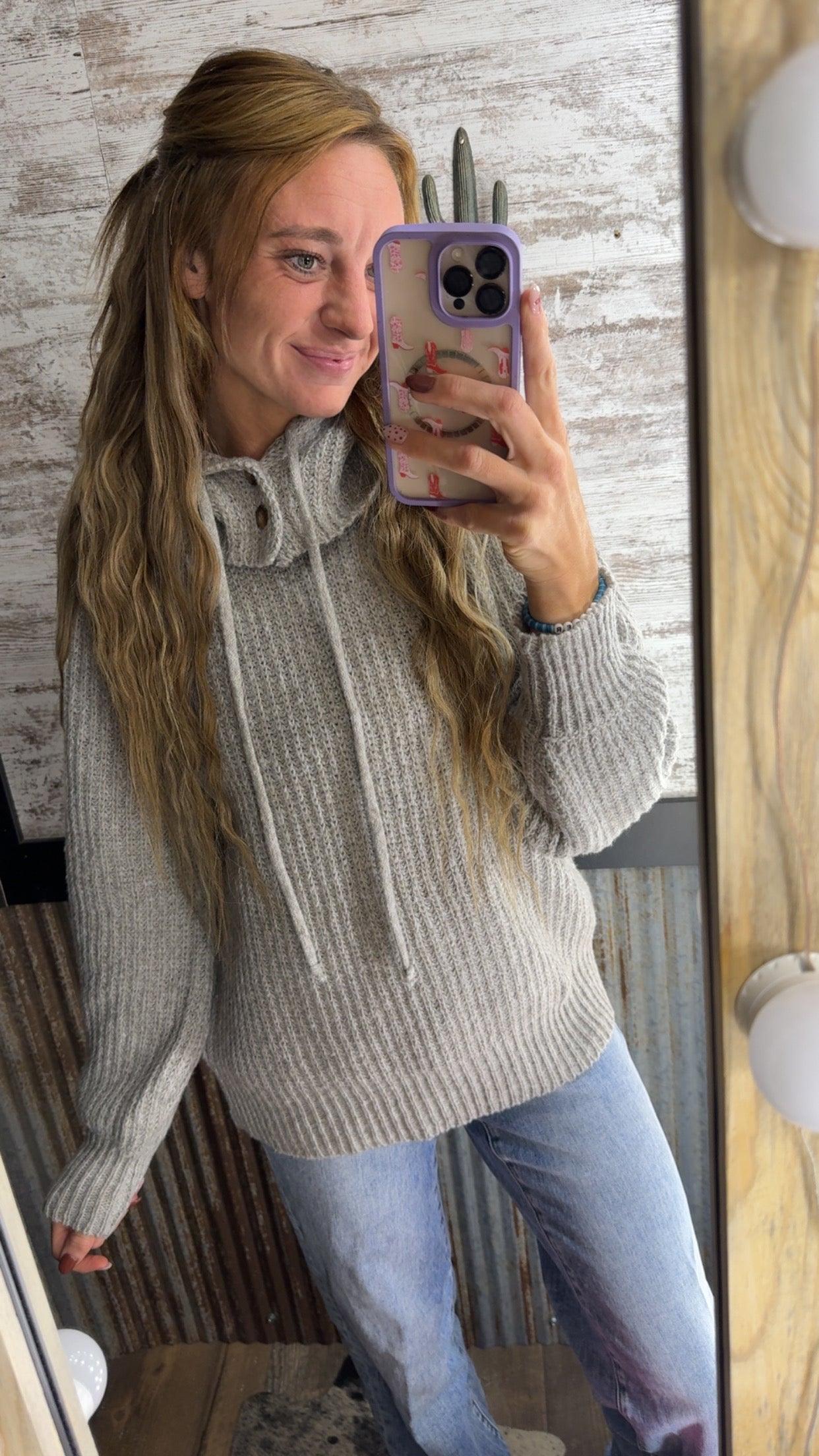 Oversized Hoodie Sweater Top