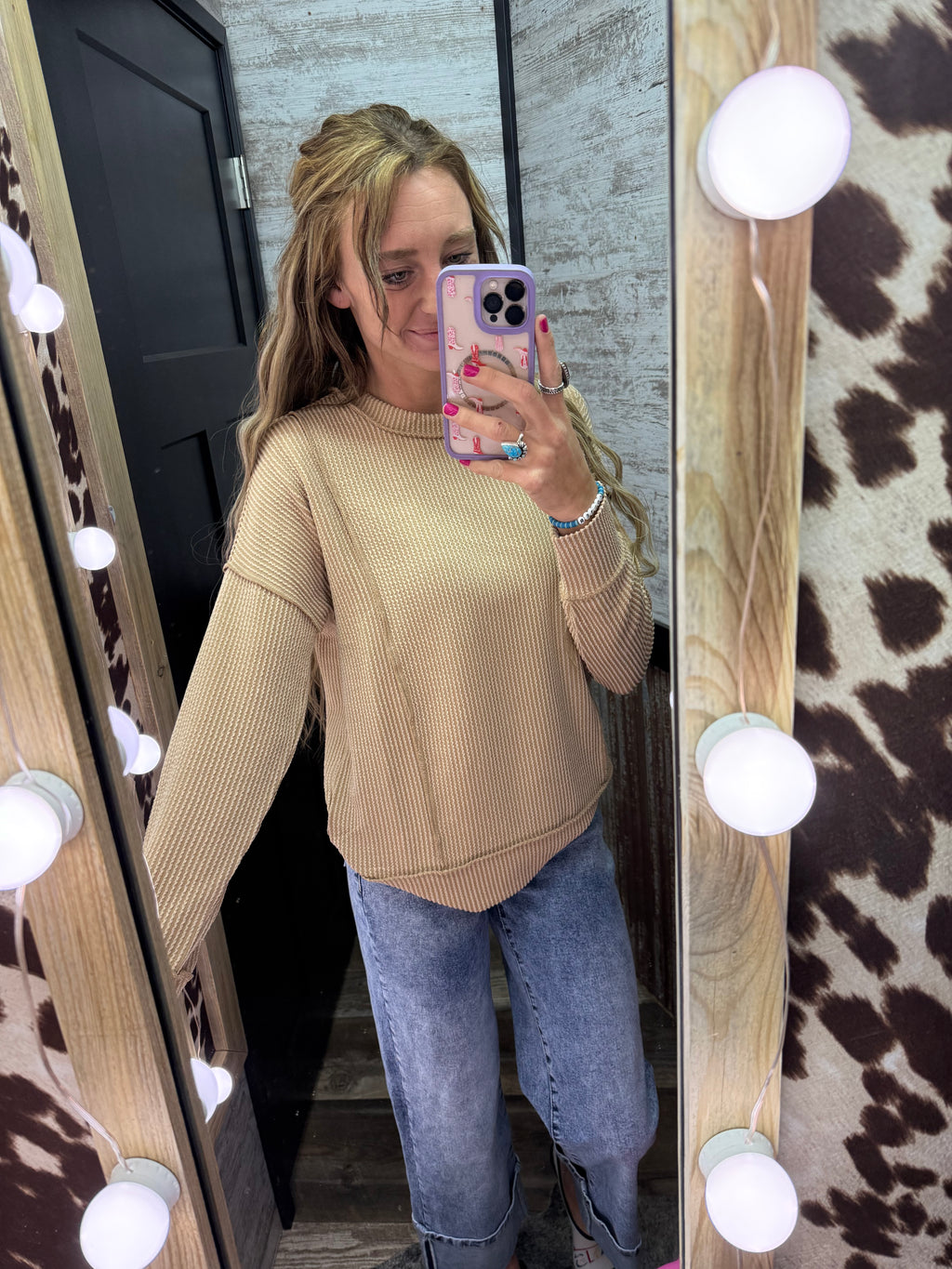 Corded Rib Sweater