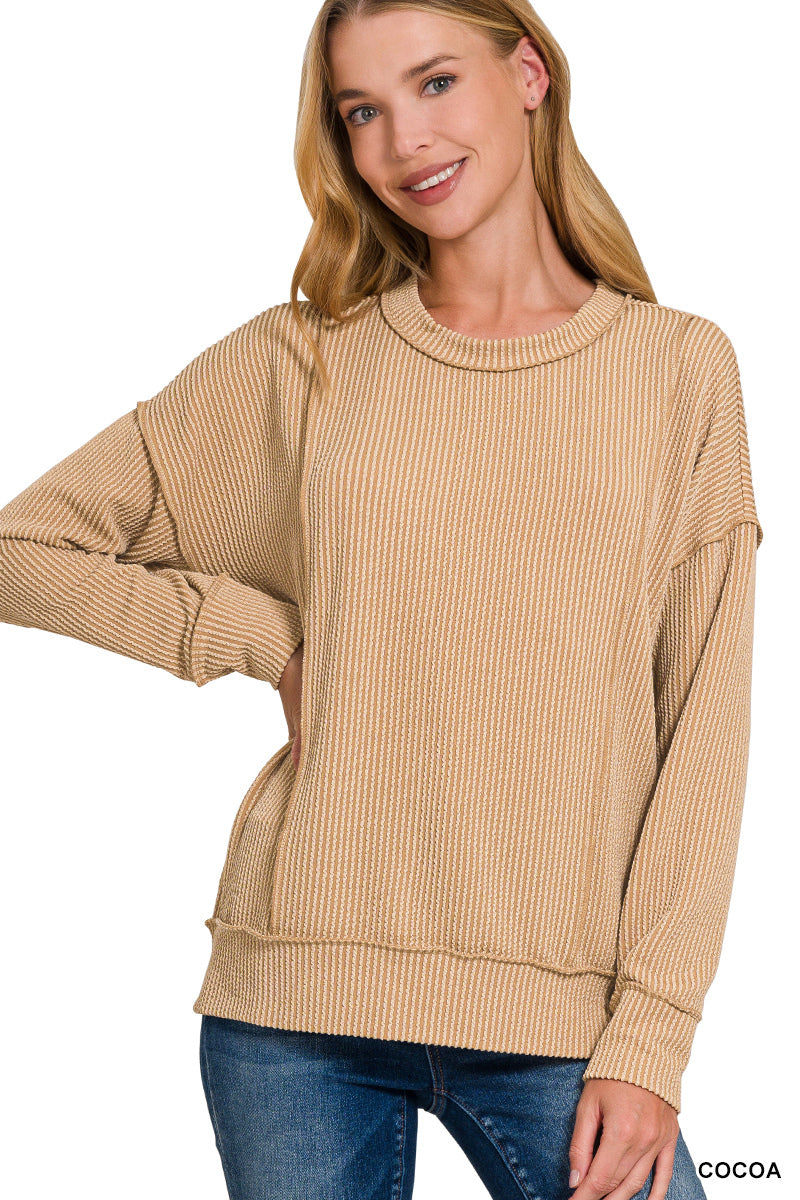 Corded Rib Sweater