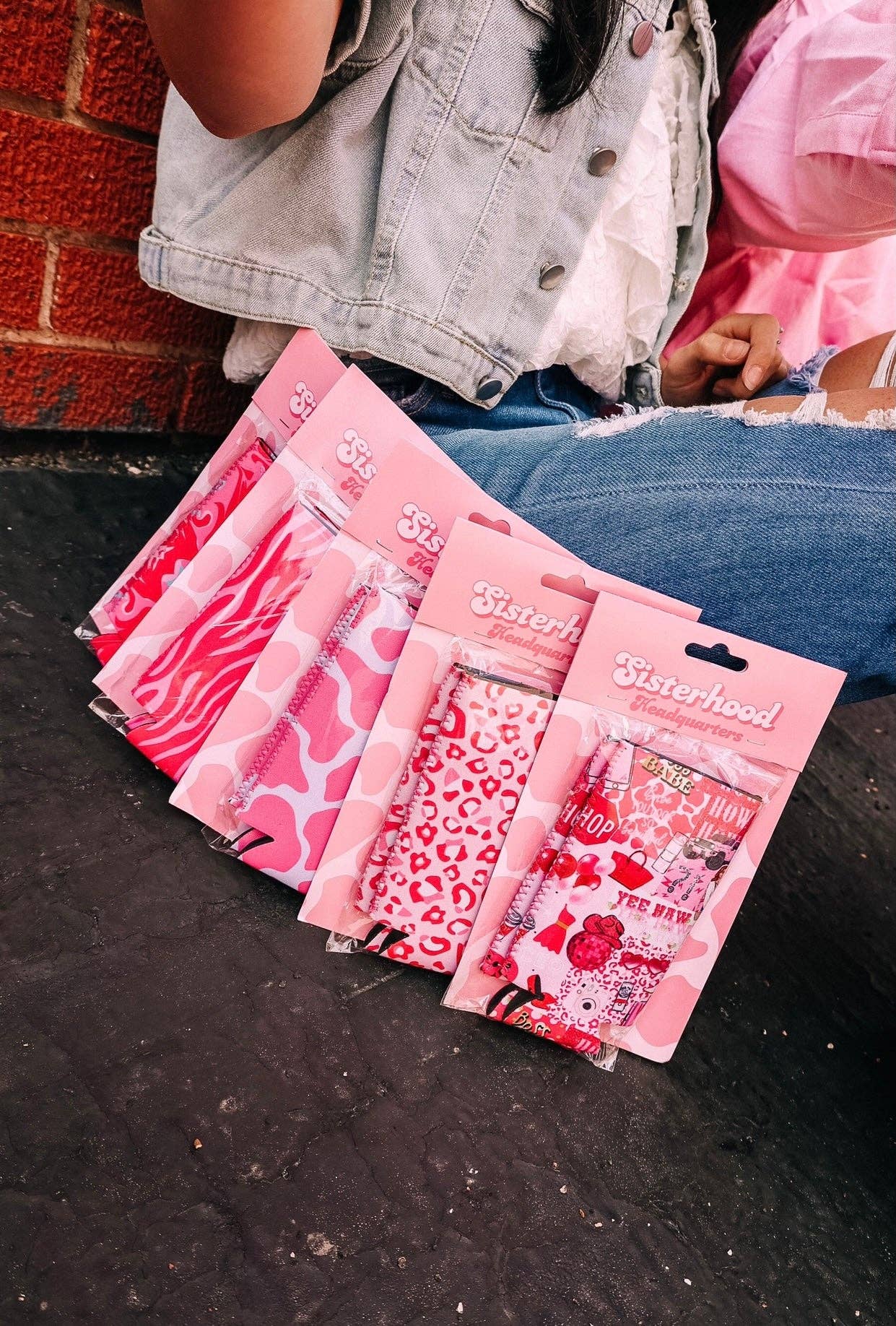 Pink Cheetah Print Tall Coozie 2-Pack