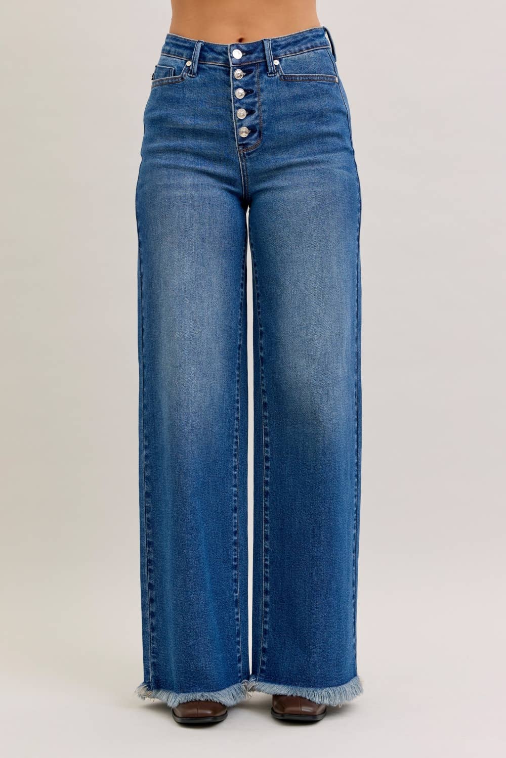 Straight Button-Fly & Back Welt Pkts