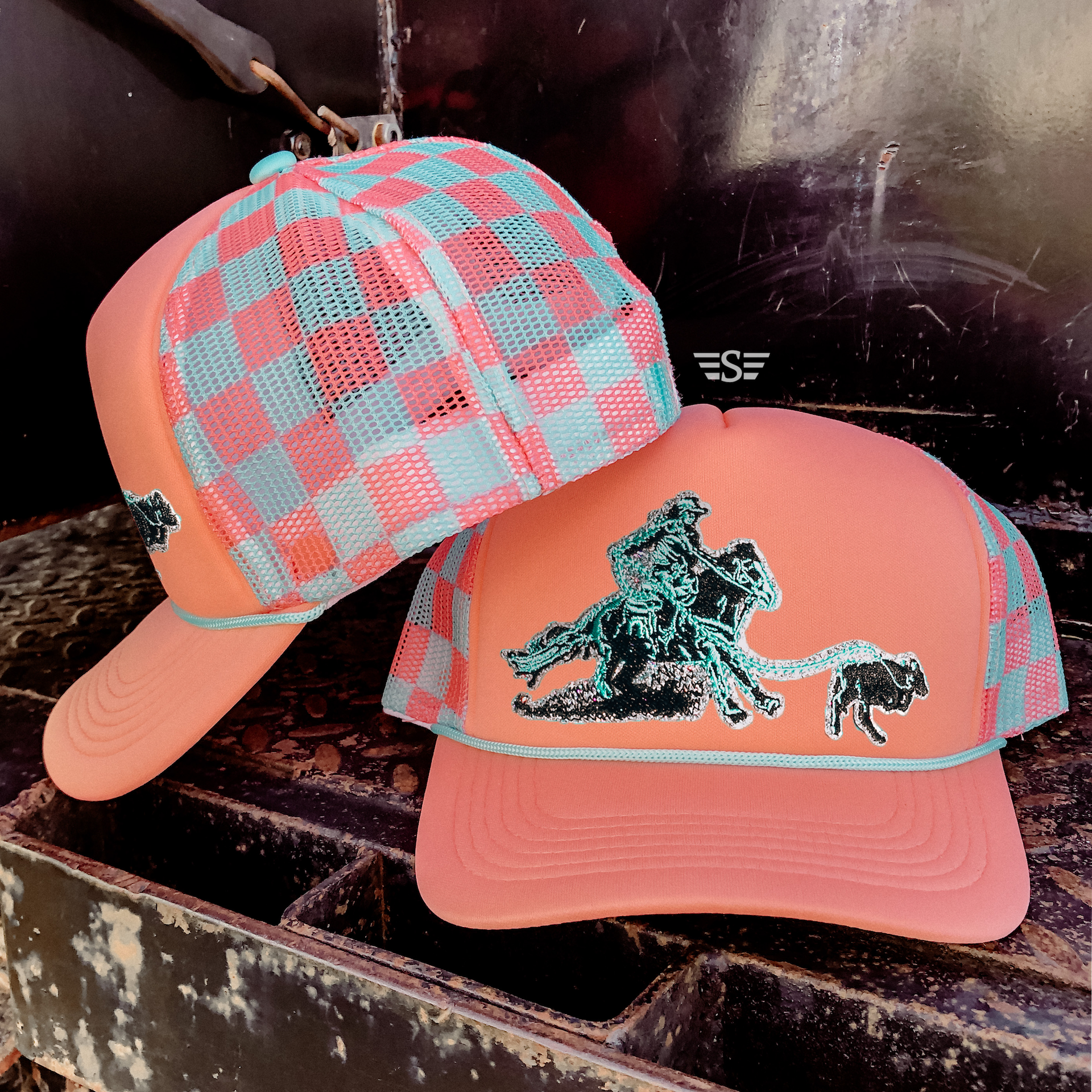 Breakaway Roper Printed Mesh Trucker Cap